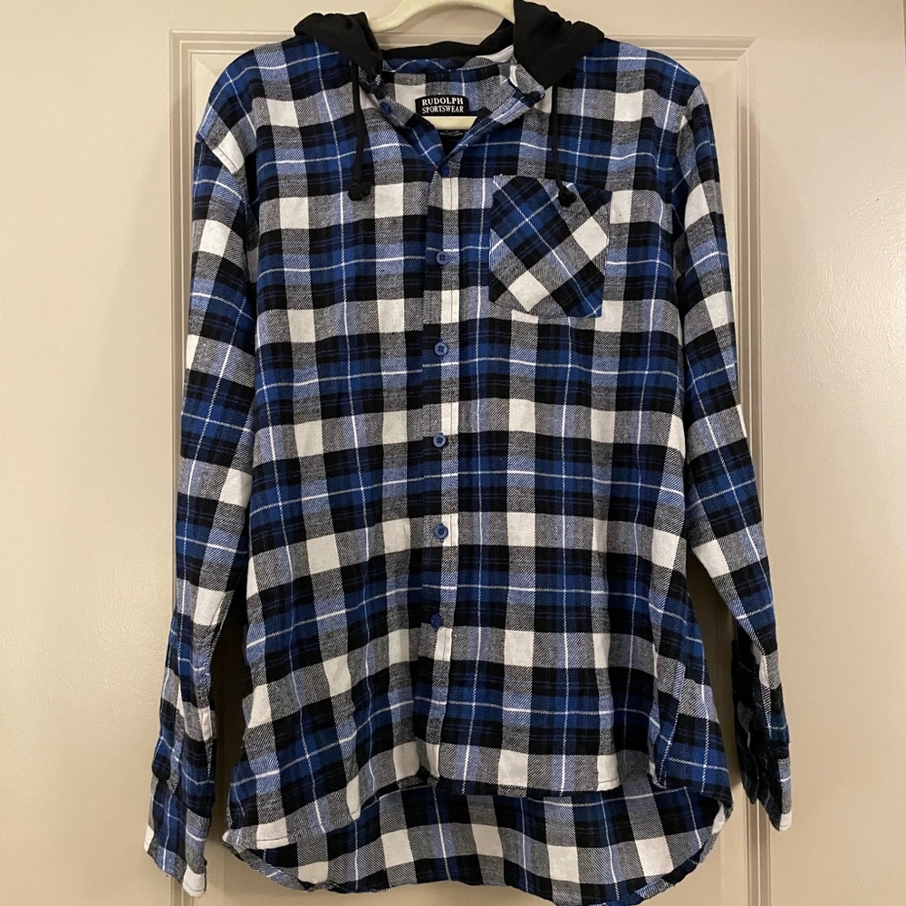 Hooded flannel